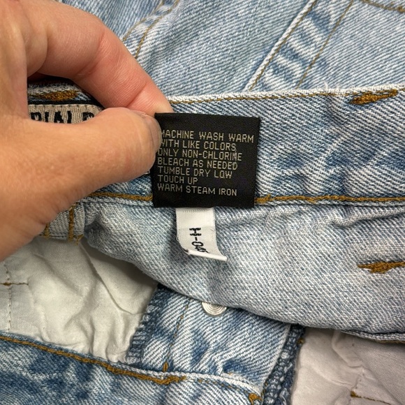 Vintage Industrial Rags Hardware Denim Shorts Size 32 Waist 28" - Picture 9 of 9